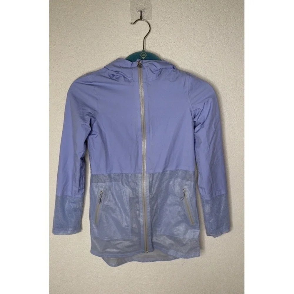 Ivivva by Lululemon Girls Size 7 Lavender Hooded Lightweight Windbreaker Jacket